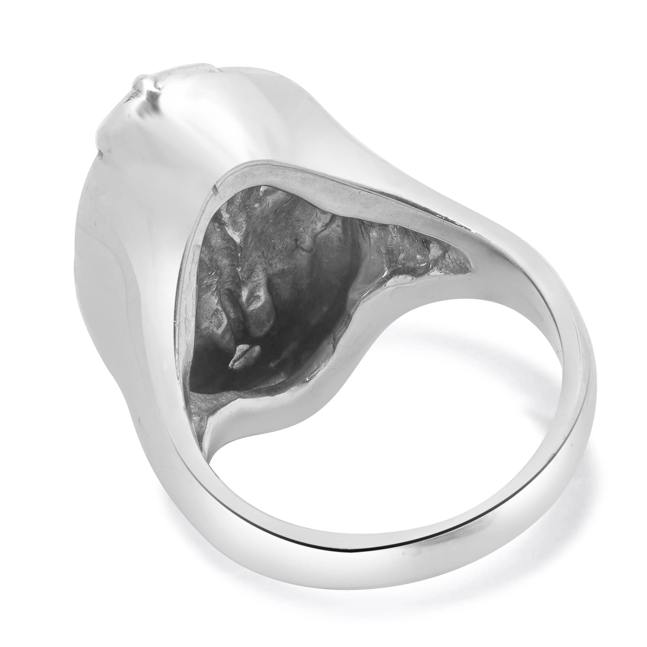 Lillian Pitt Sterling Silver Feather Woman Ring - Image 4