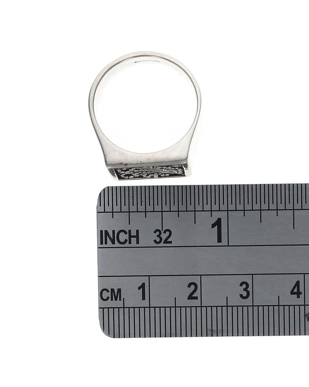 Lois Hill Folate Motif Square Top Ring - Image 3