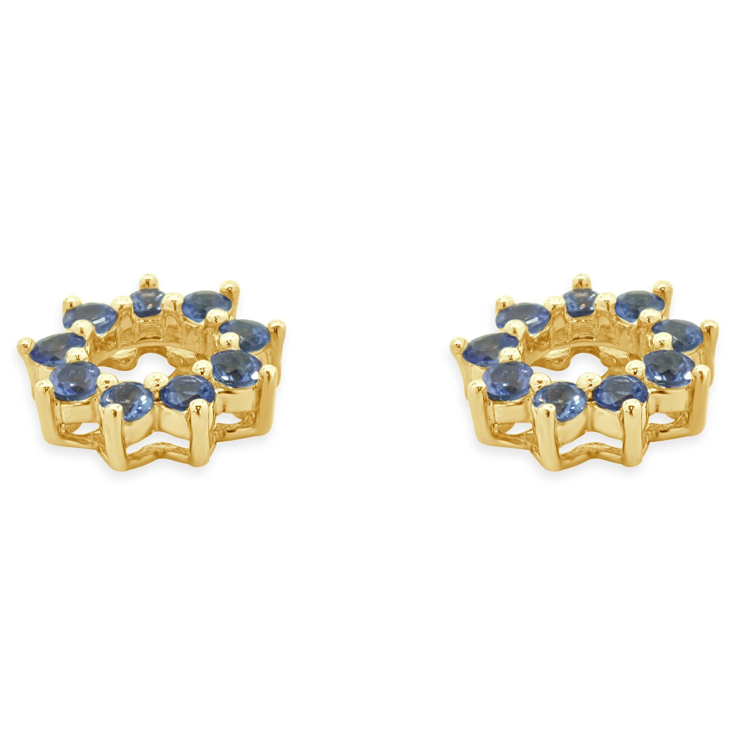 Lola Rose 14 Karat Yellow Gold Tanzanite Flower Earring Jackets - Image 3