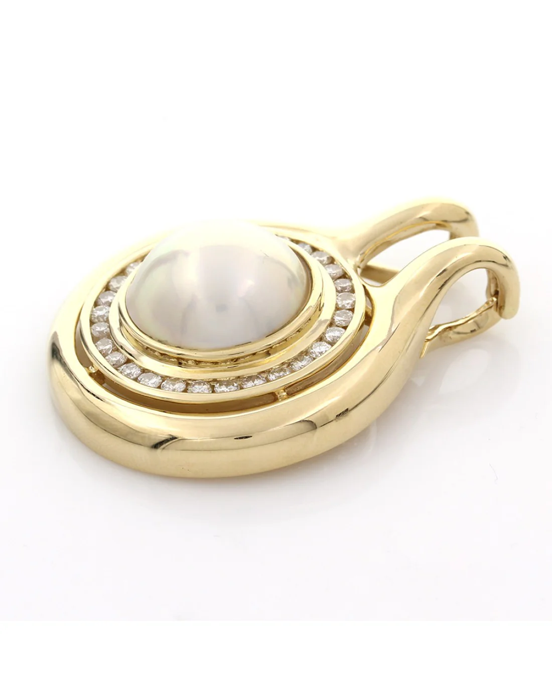 Mabe Pearl Diamond Hali Enhancer Pendant - Image 2