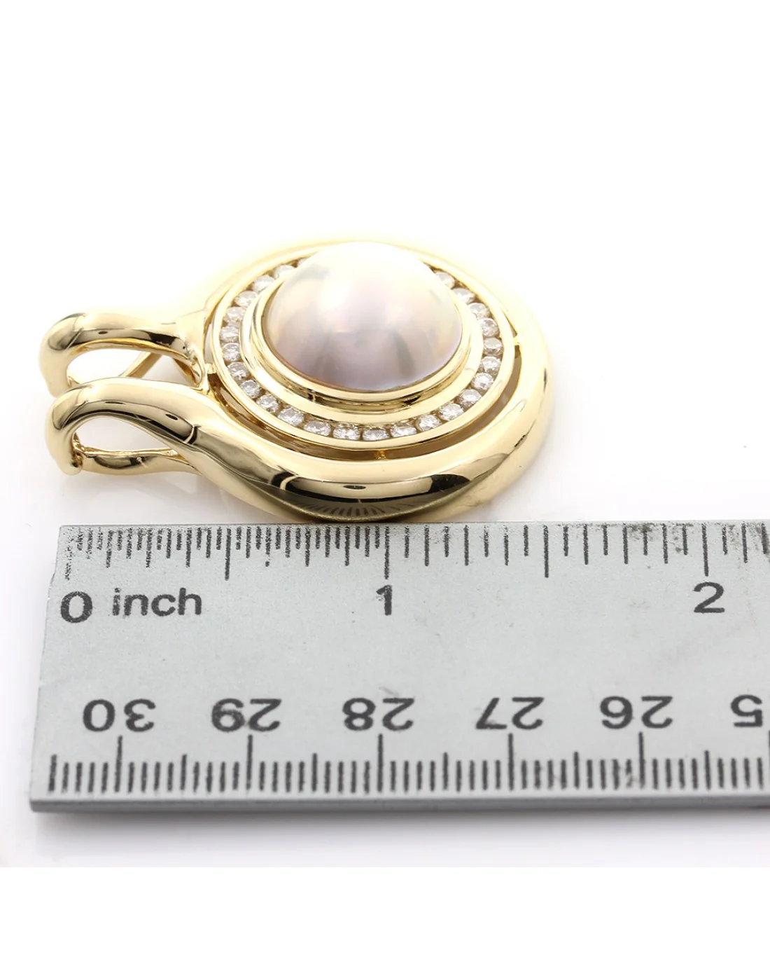 Mabe Pearl Diamond Hali Enhancer Pendant - Image 3