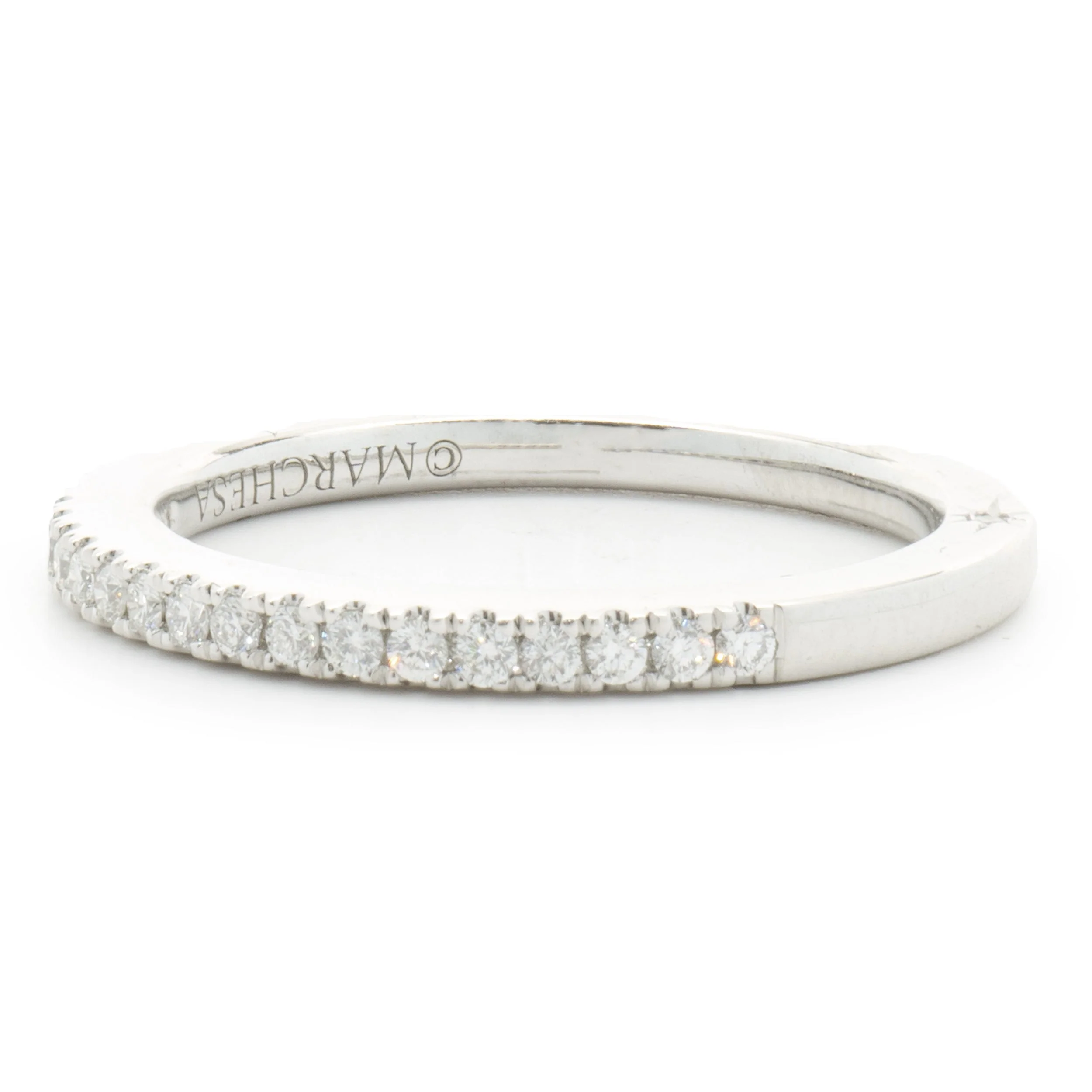 Marchesa 18 Karat White Gold Diamond Band - Image 2