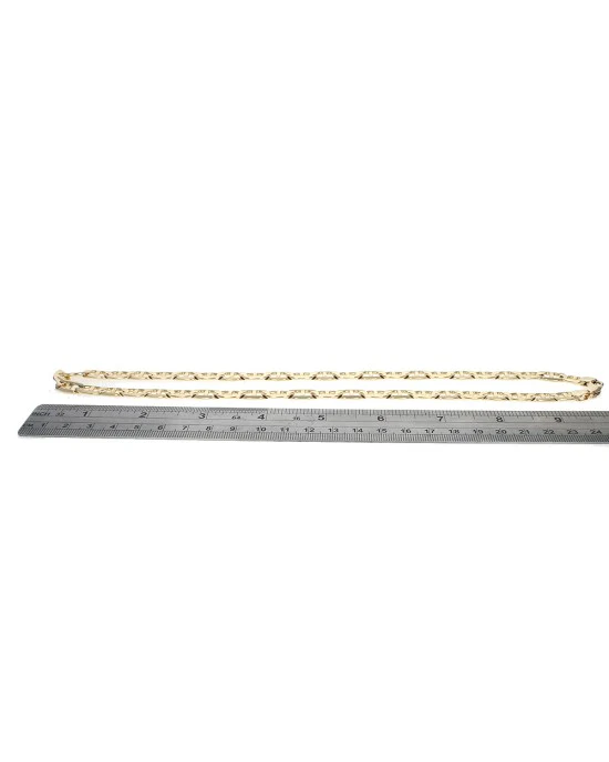 Mariner Link Chain Necklace in Yellow Gold - Image 3