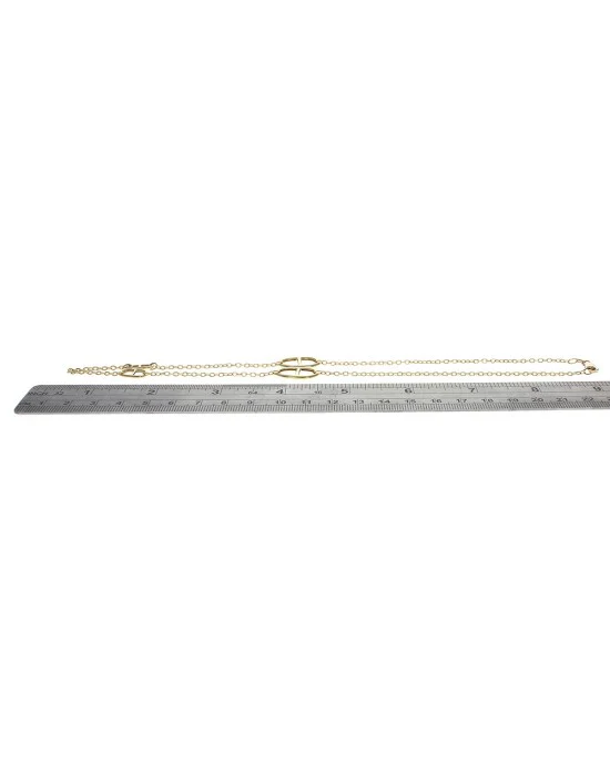 Mariner Link Station Rolo Link Chain Necklace - Image 3