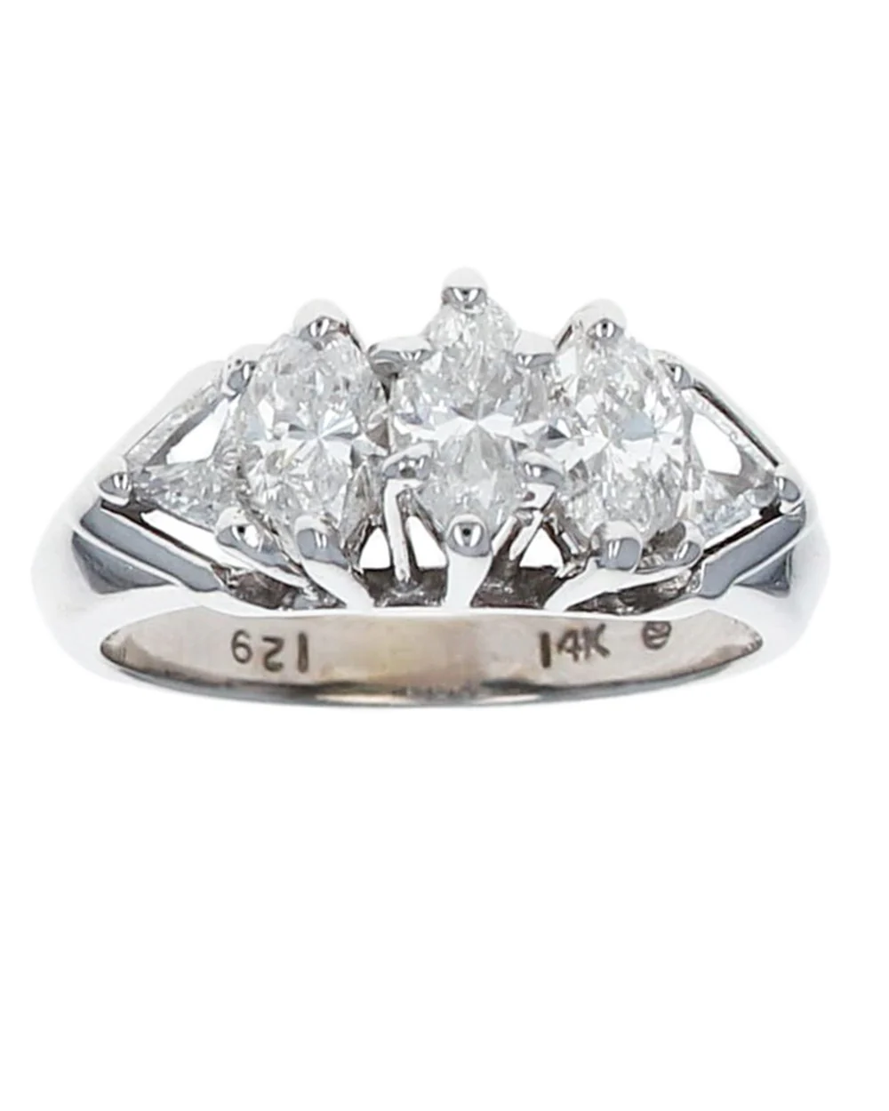 Marquise and Trilliant Diamond Ring - Image 2