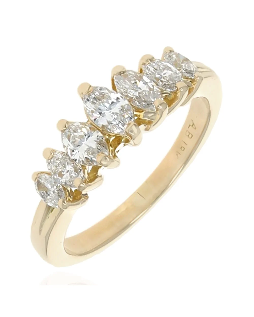 Marquise Diamond Roof Top Ring