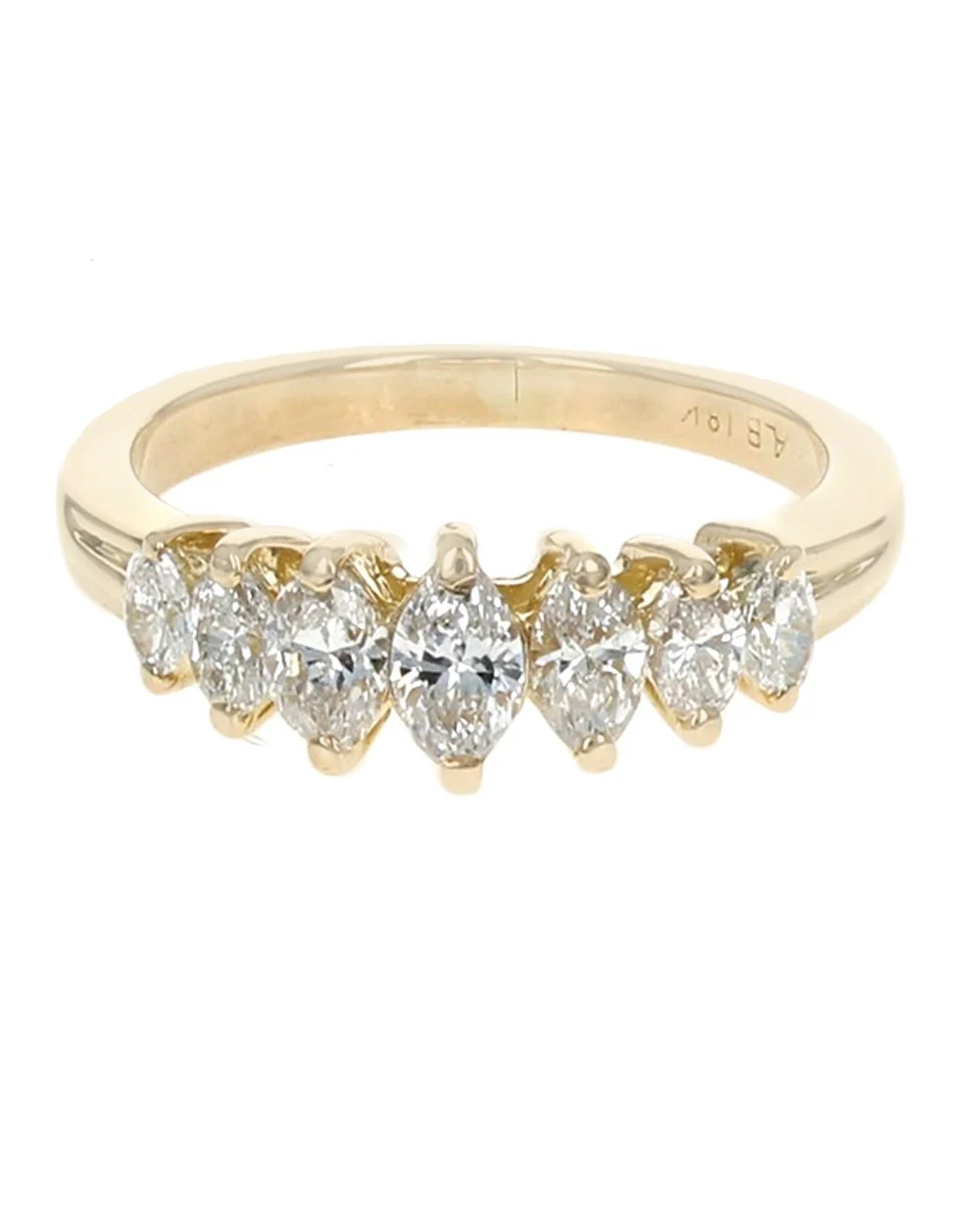 Marquise Diamond Roof Top Ring - Image 2