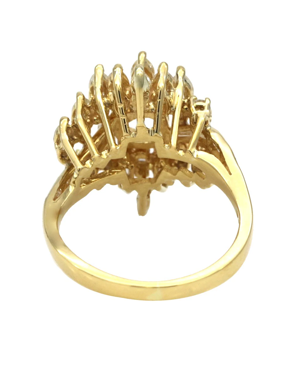 Marquise, Round and Baguette Diamond Semi Mounting - Image 3