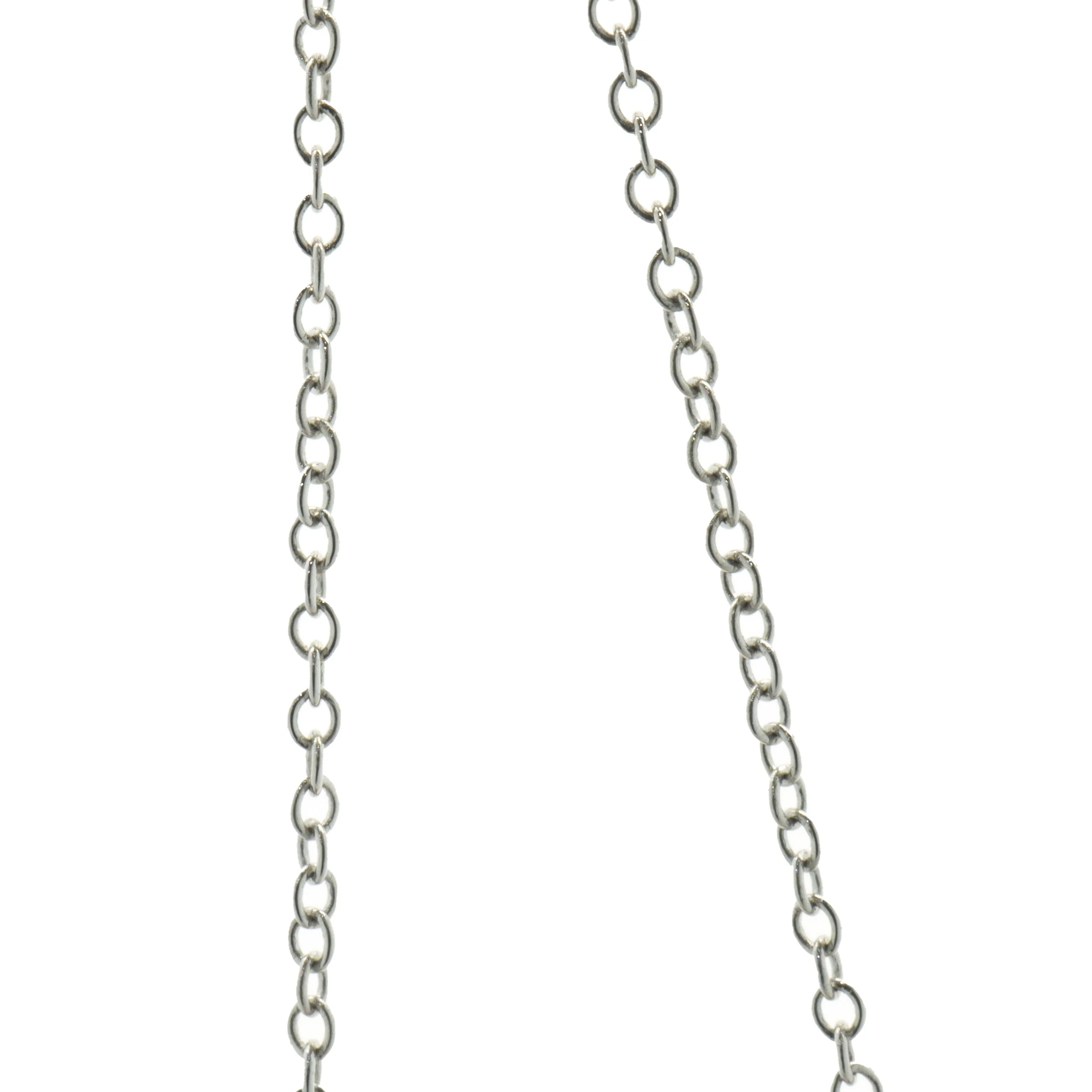 Mauboussin 18 Karat White Gold Amethyst and Diamond Oval Drop Necklace - Image 4