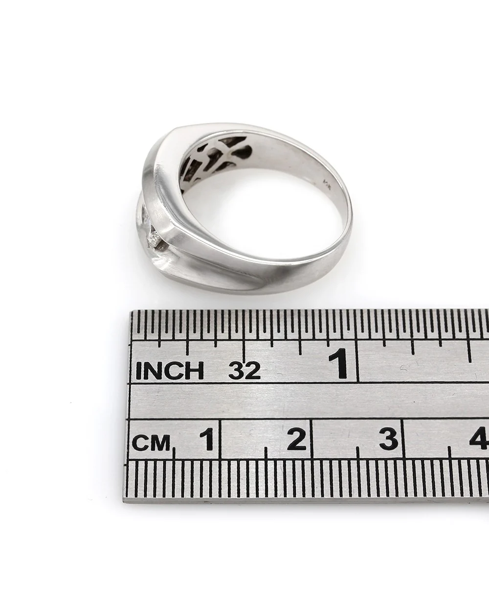 Men's Channel Set Diamond Ring in Gold - Image 3