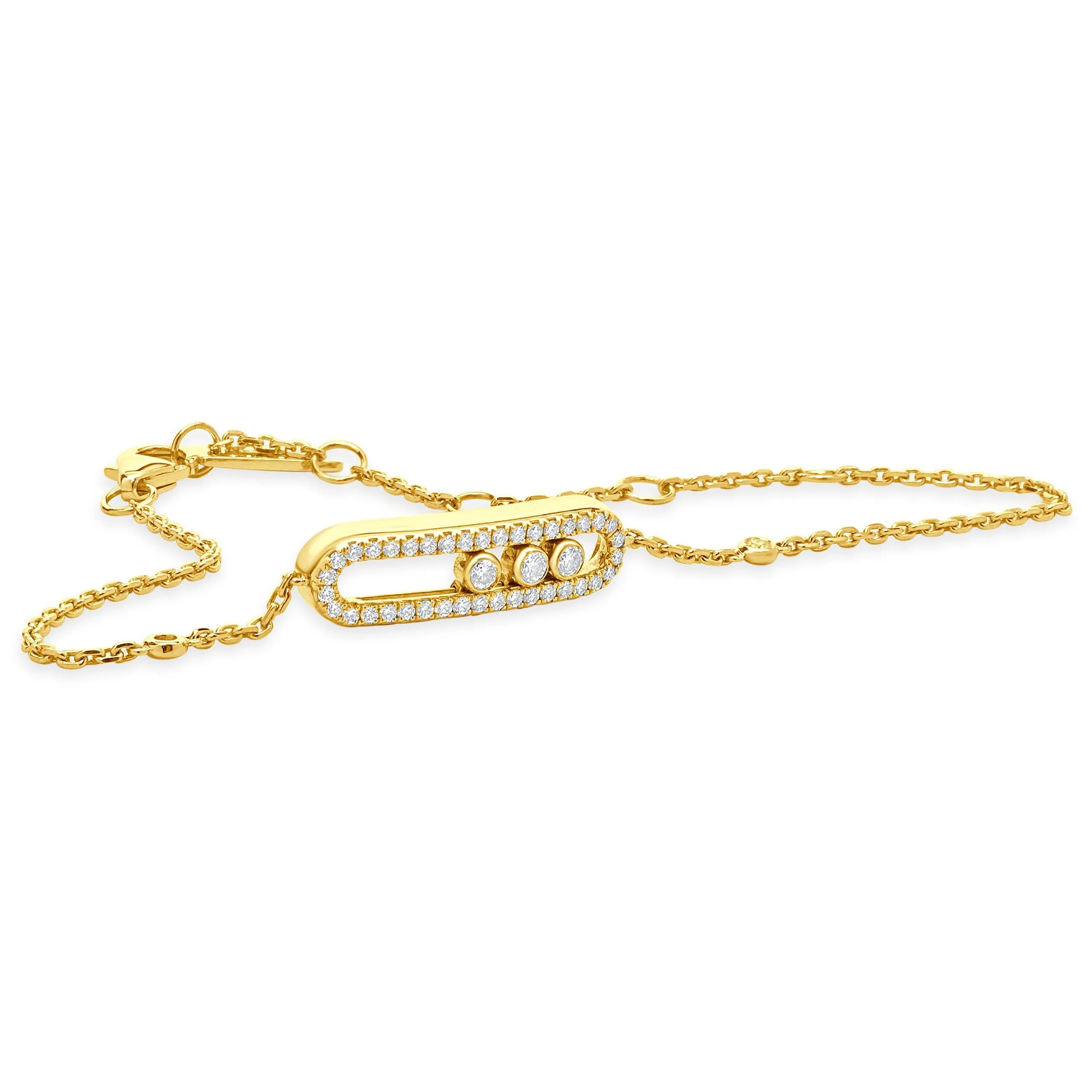 Mikassa 18 Karat Rose Gold Diamond Baby Move Bracelet - Image 2