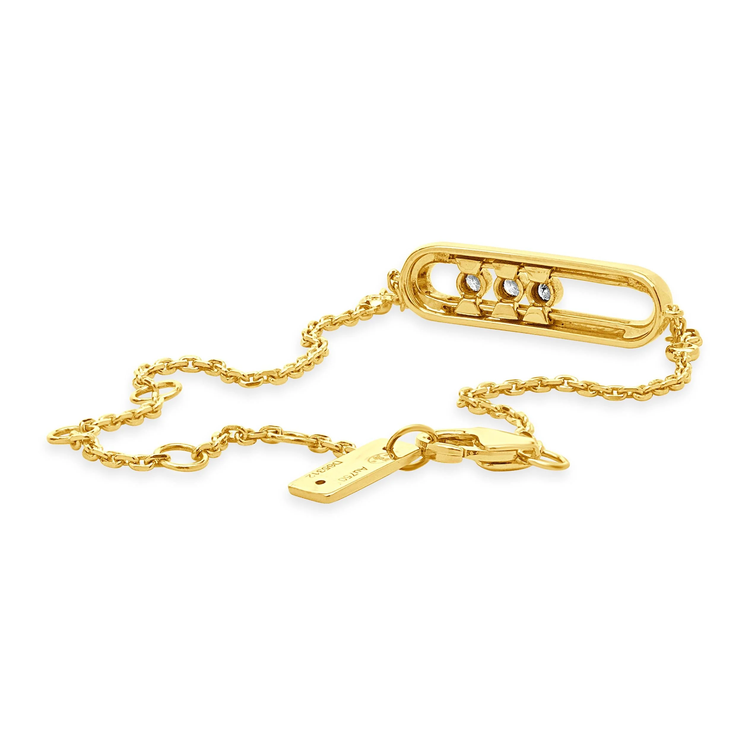 Mikassa 18 Karat Rose Gold Diamond Baby Move Bracelet - Image 3