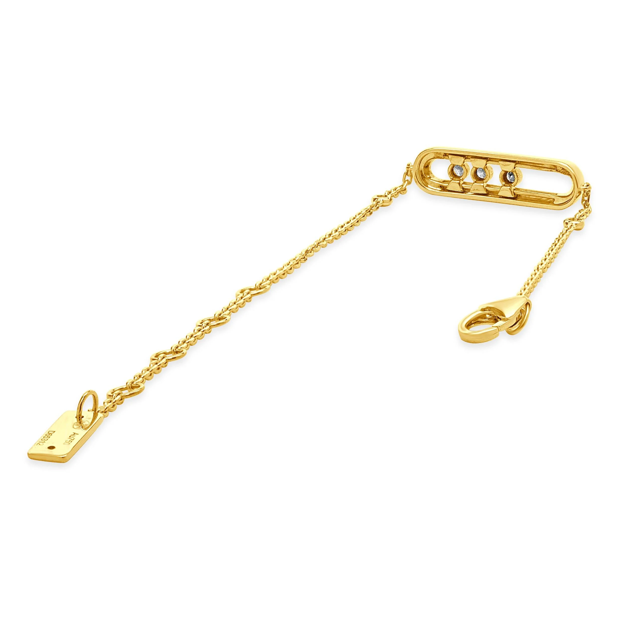 Mikassa 18 Karat Rose Gold Diamond Baby Move Bracelet - Image 4