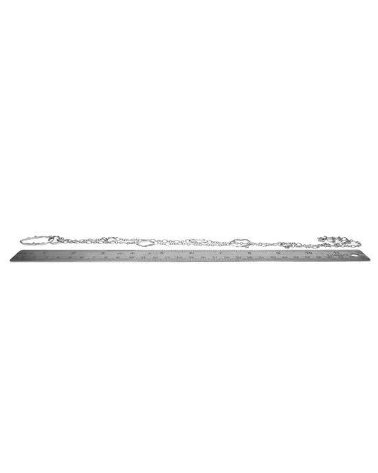 Mimi So Diamond Oval Station Chain Necklace - Image 3