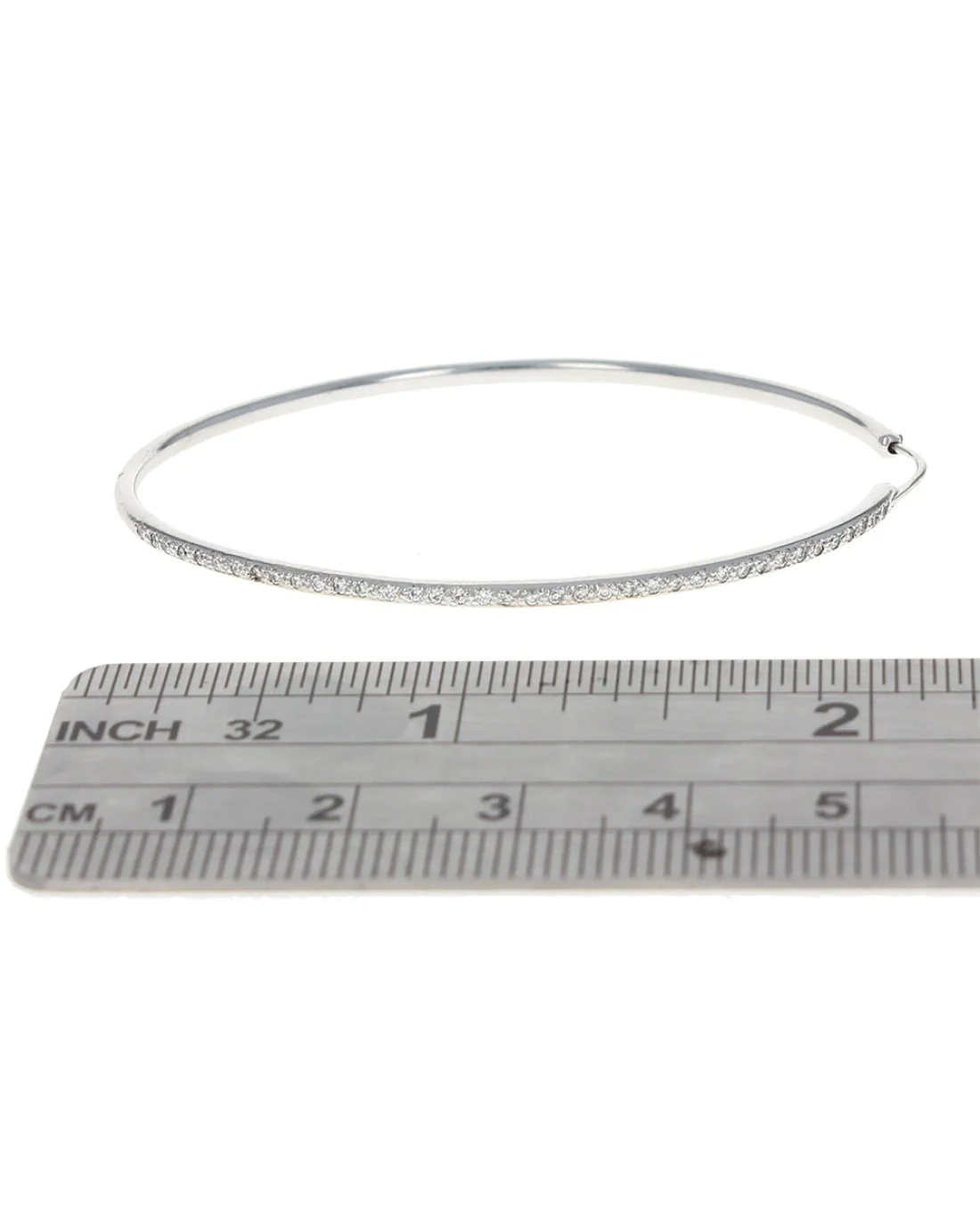 Mimi So Lola Diamond Oval Hoops - Image 3