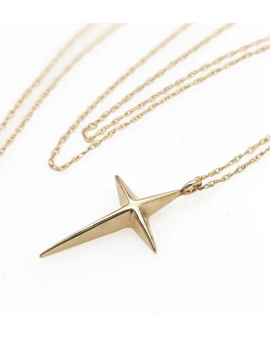 Miniature Cross on Lace Chain Necklace - Image 2