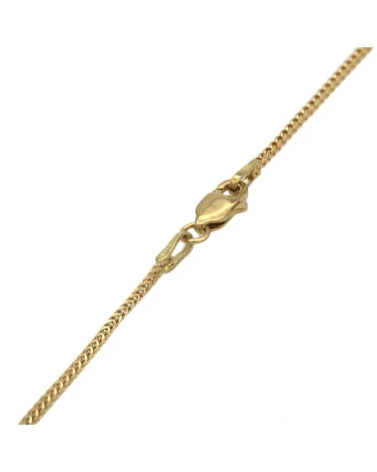 Mixded Gem Inlay Cube Drop on Wheat Chain - Image 2