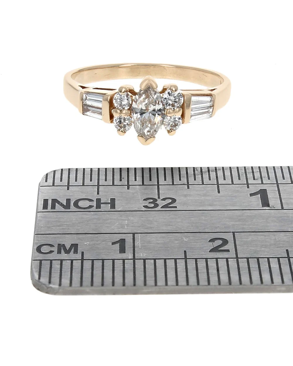 Mixed Cut Diamond Ring in Yellow Gold - Image 3
