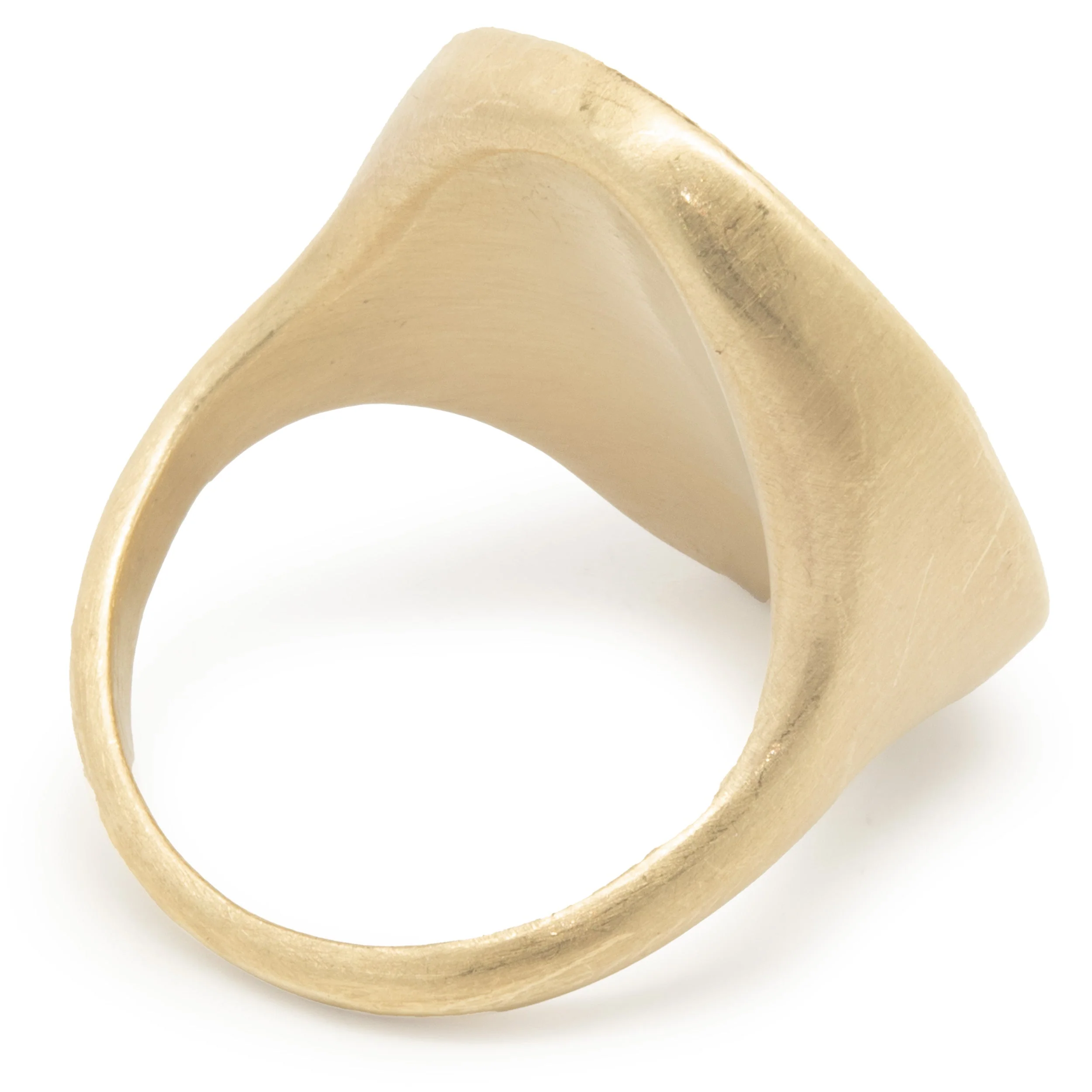 Monique Pean 18 Karat Yellow Gold Vintage Agate Ring - Image 3