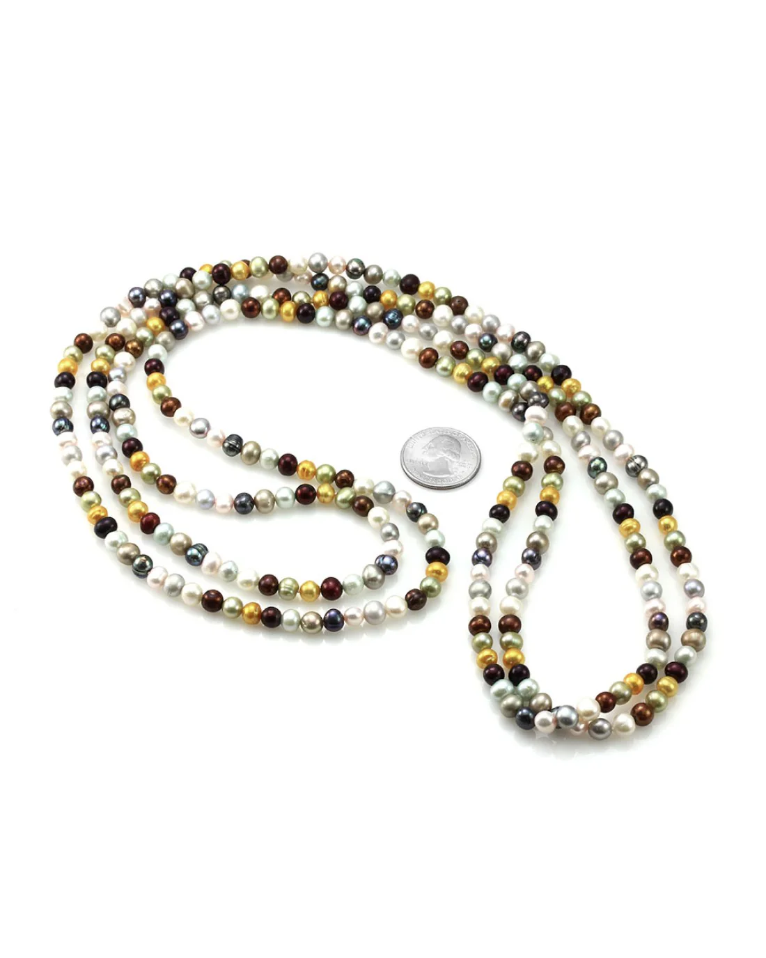 Multi-Color Freshwater Pearl Necklace - Image 3