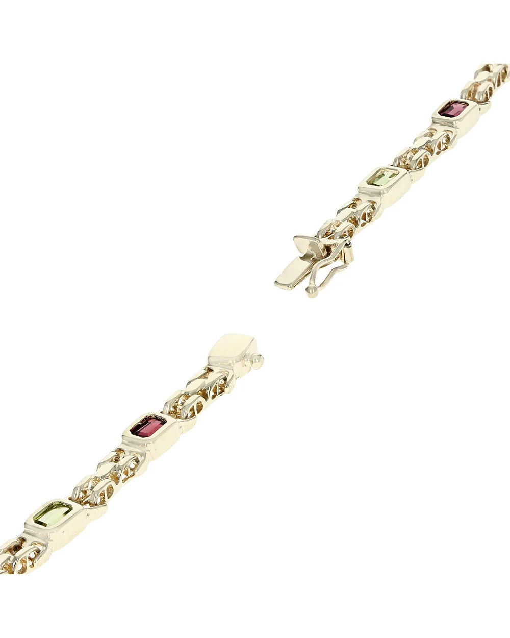 Multi Gem Station Link Bracelet - Image 2