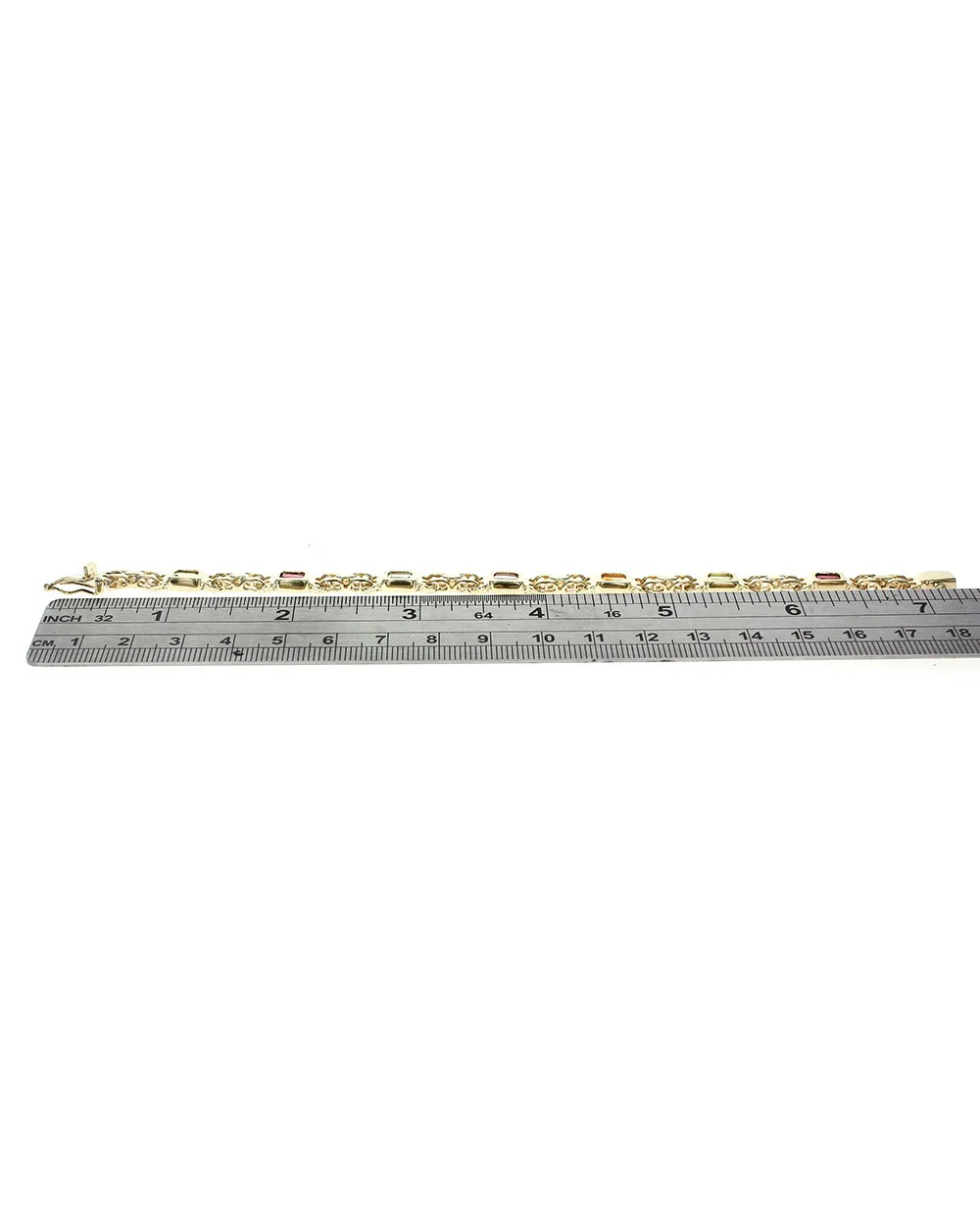 Multi Gem Station Link Bracelet - Image 3