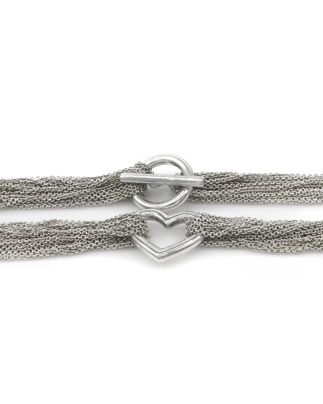 Multi Strand Open Heart Necklace - Image 3