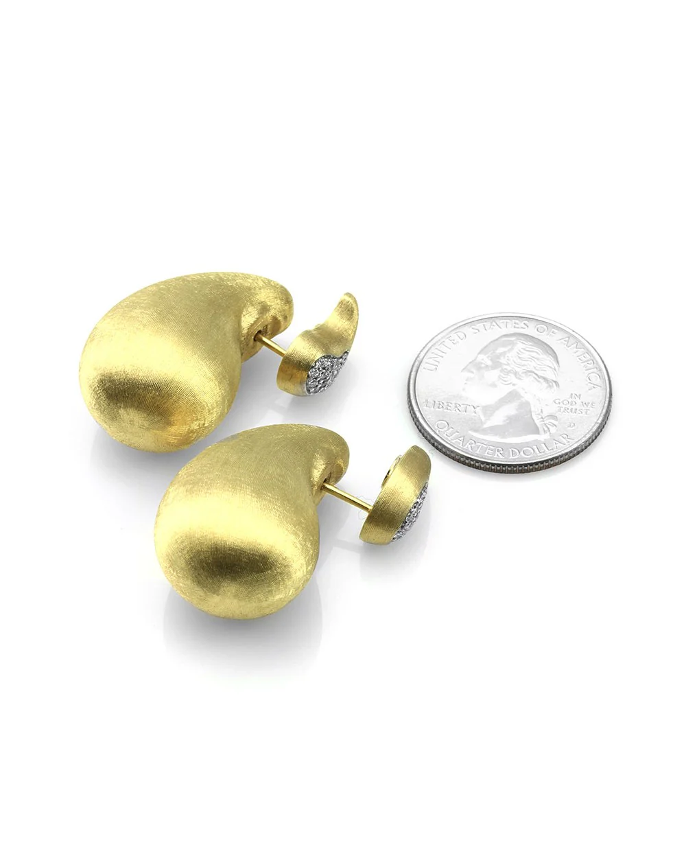 Nanis Cachemire Pave Diamond Earrings in Gold - Image 3
