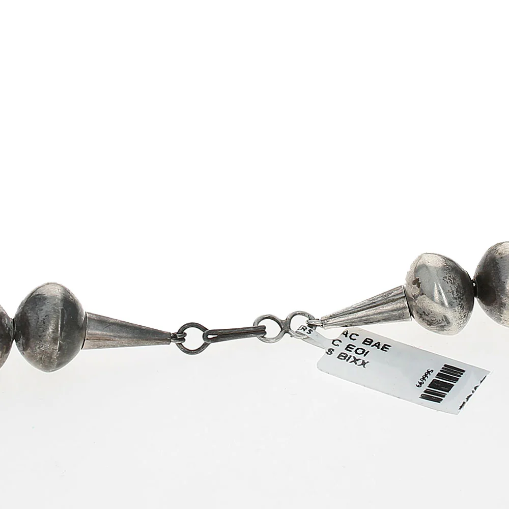 Navajo Betty Joe Sterling Silver Multi-Stone Blossom Necklace - Image 2