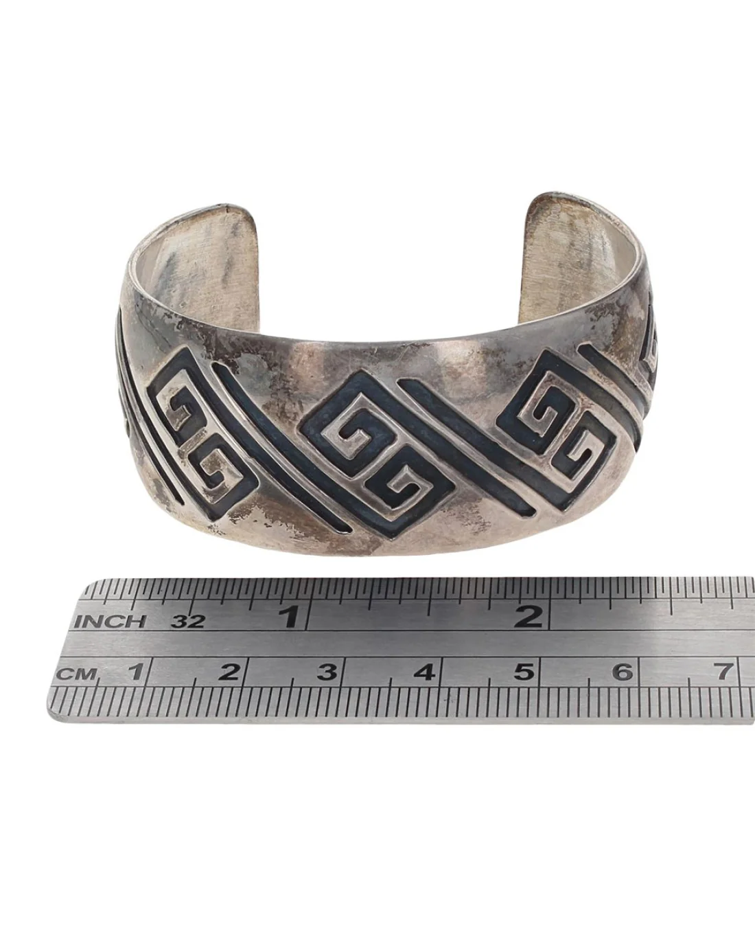 Navajo Carlb Begay Sterling Silver Cuff Bracelet - Image 4