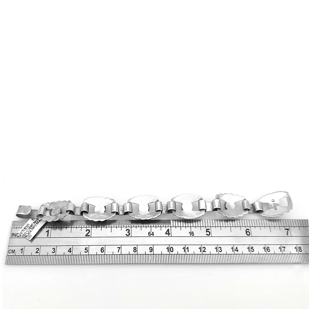 Navajo Sterling Silver & Black Onyx Bracelet - Image 3