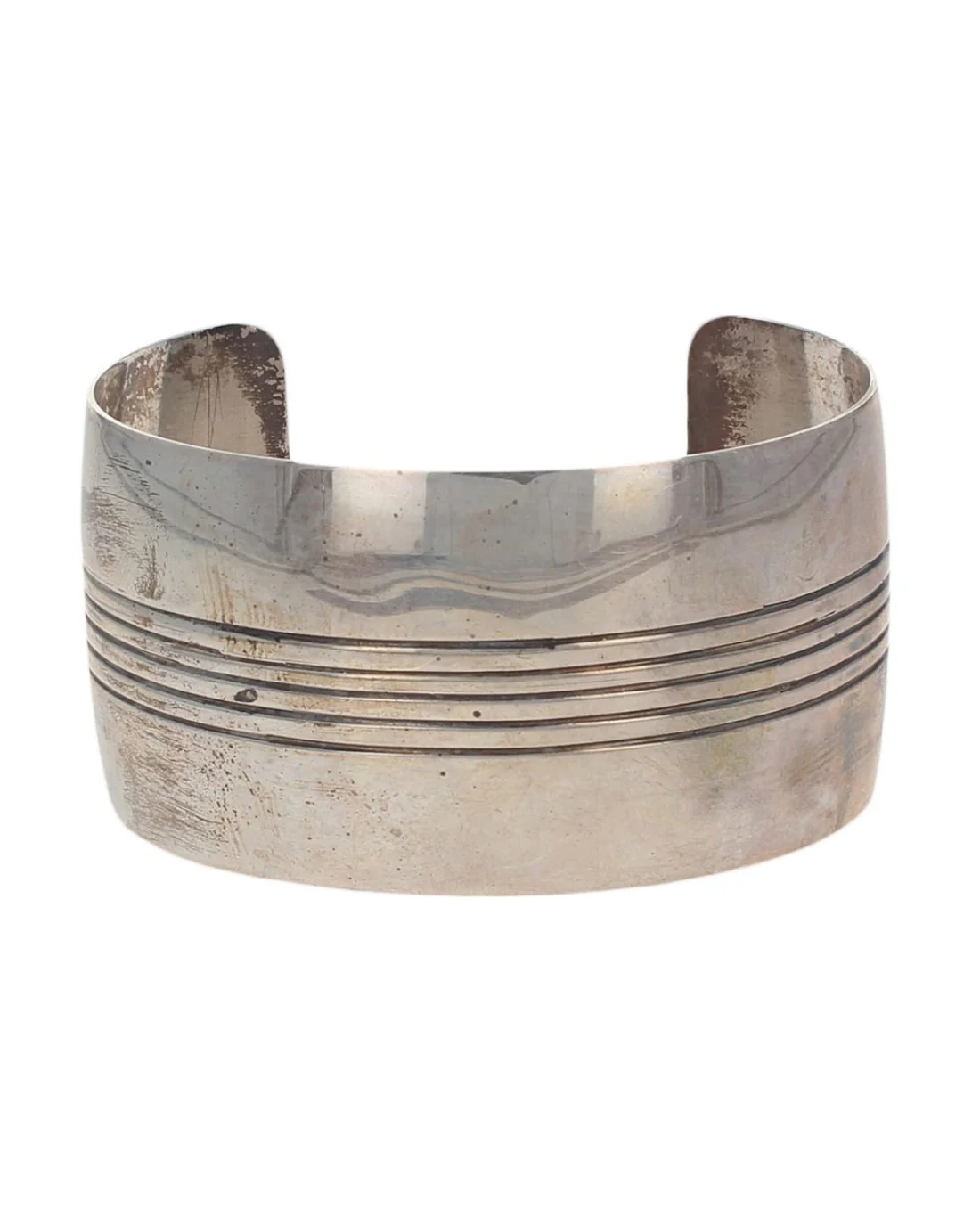 Navajo Sterling Silver Cuff Bracelet - Image 2