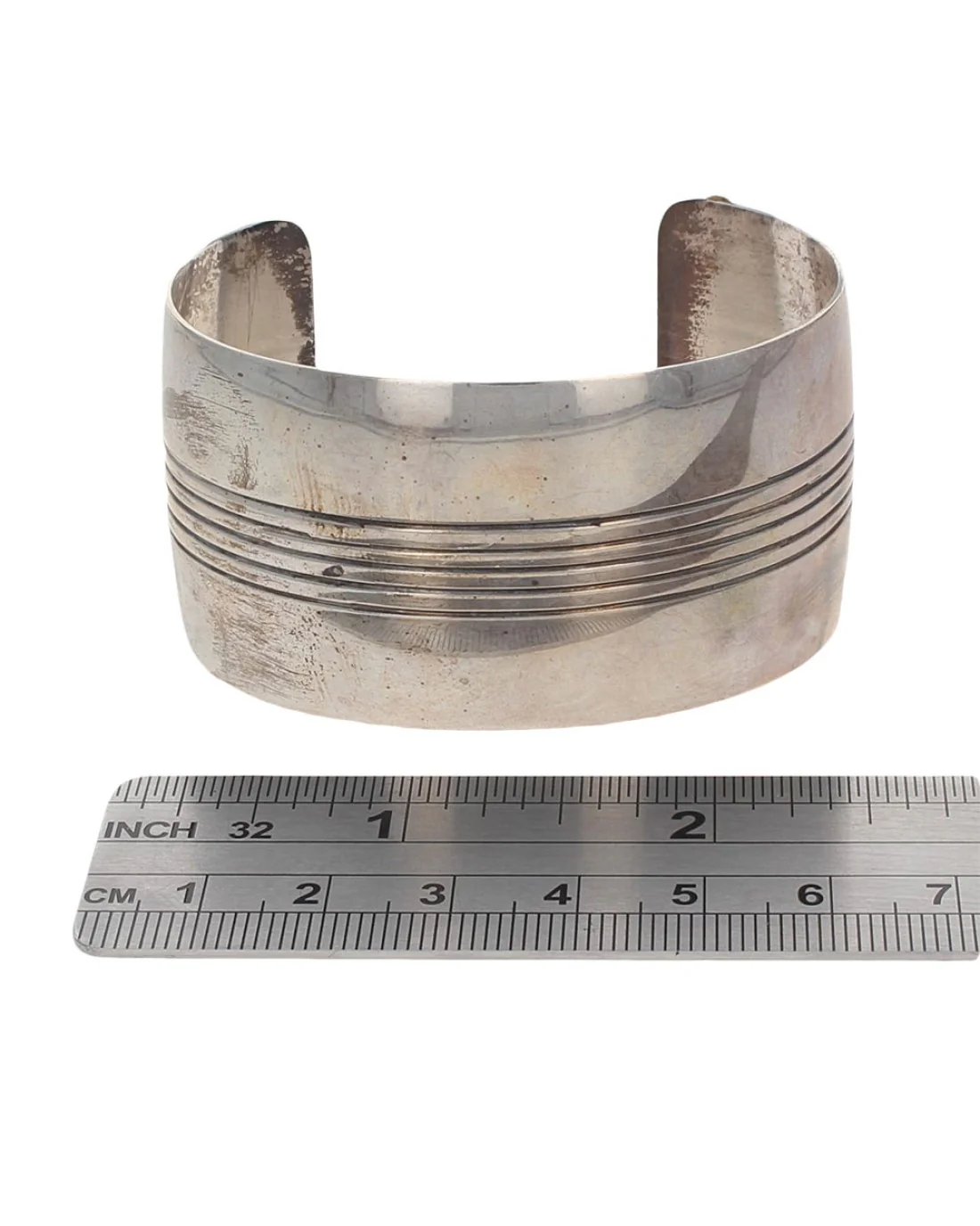 Navajo Sterling Silver Cuff Bracelet - Image 4