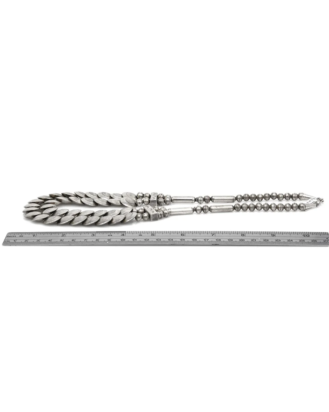 Navajo Sterling Silver Disc Necklace - Image 3