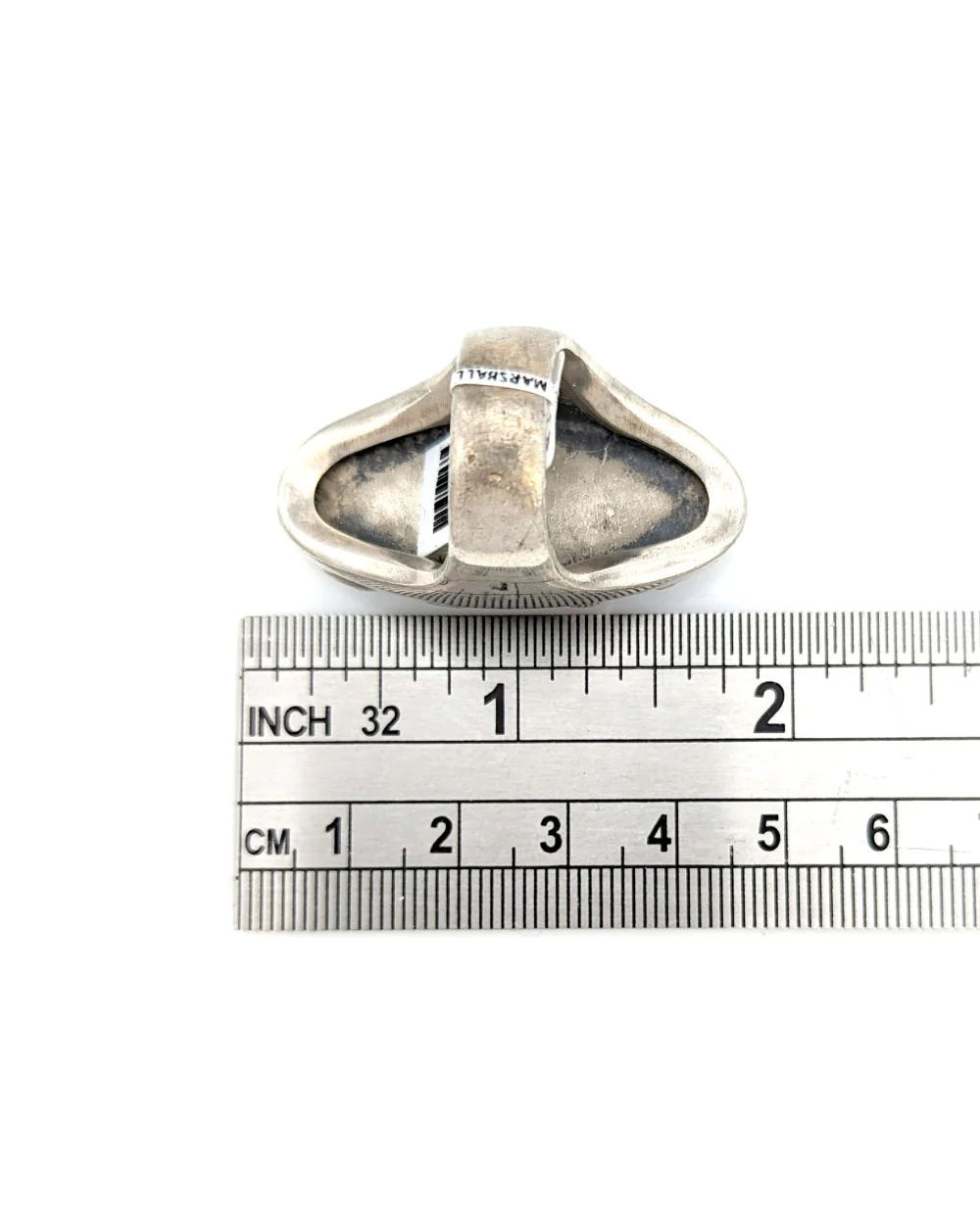 Navajo Sterling Silver Turquoise & Coral Ring - Image 4