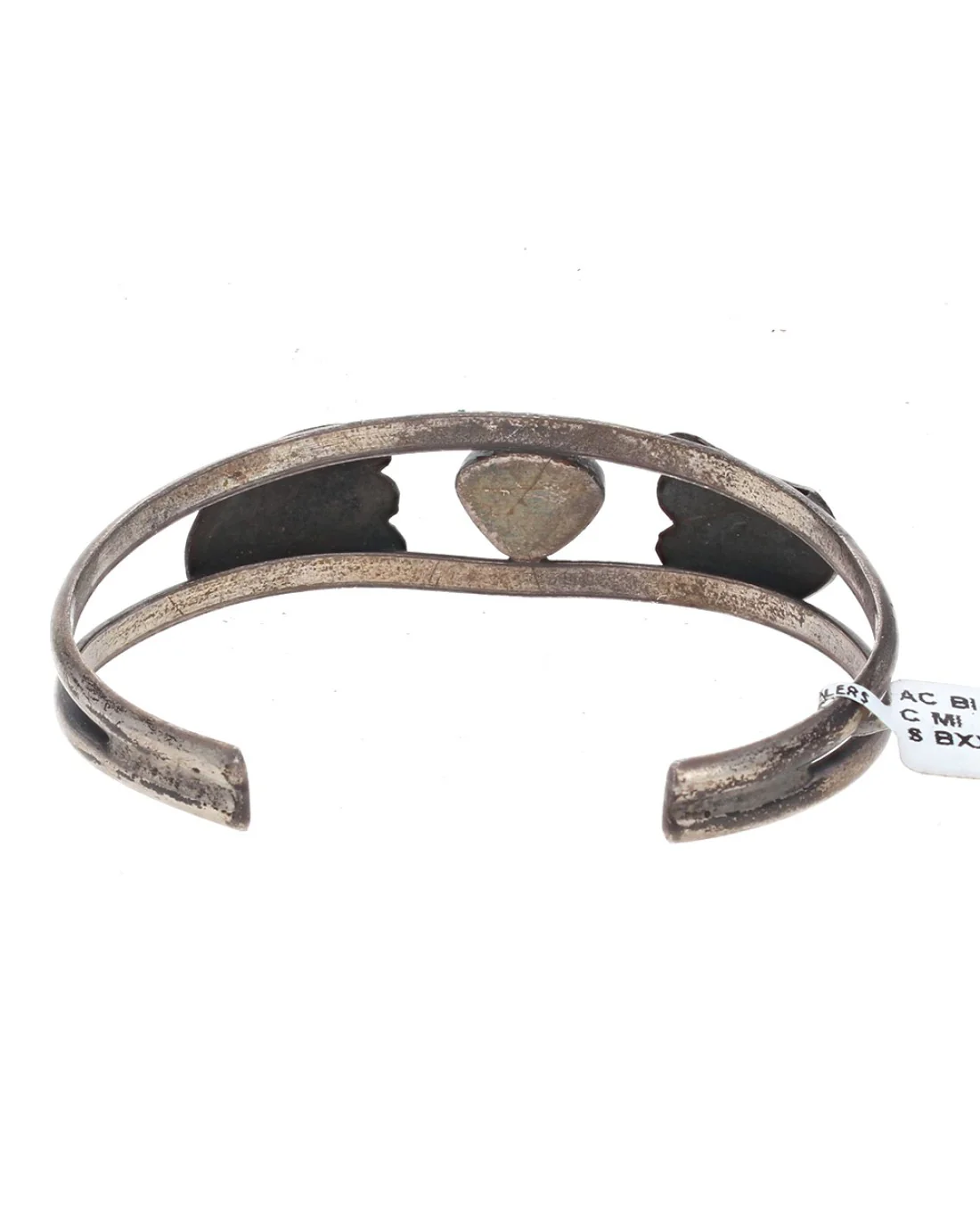 Navajo Sterling Silver & Turquoise Cuff Bracelet - Image 2