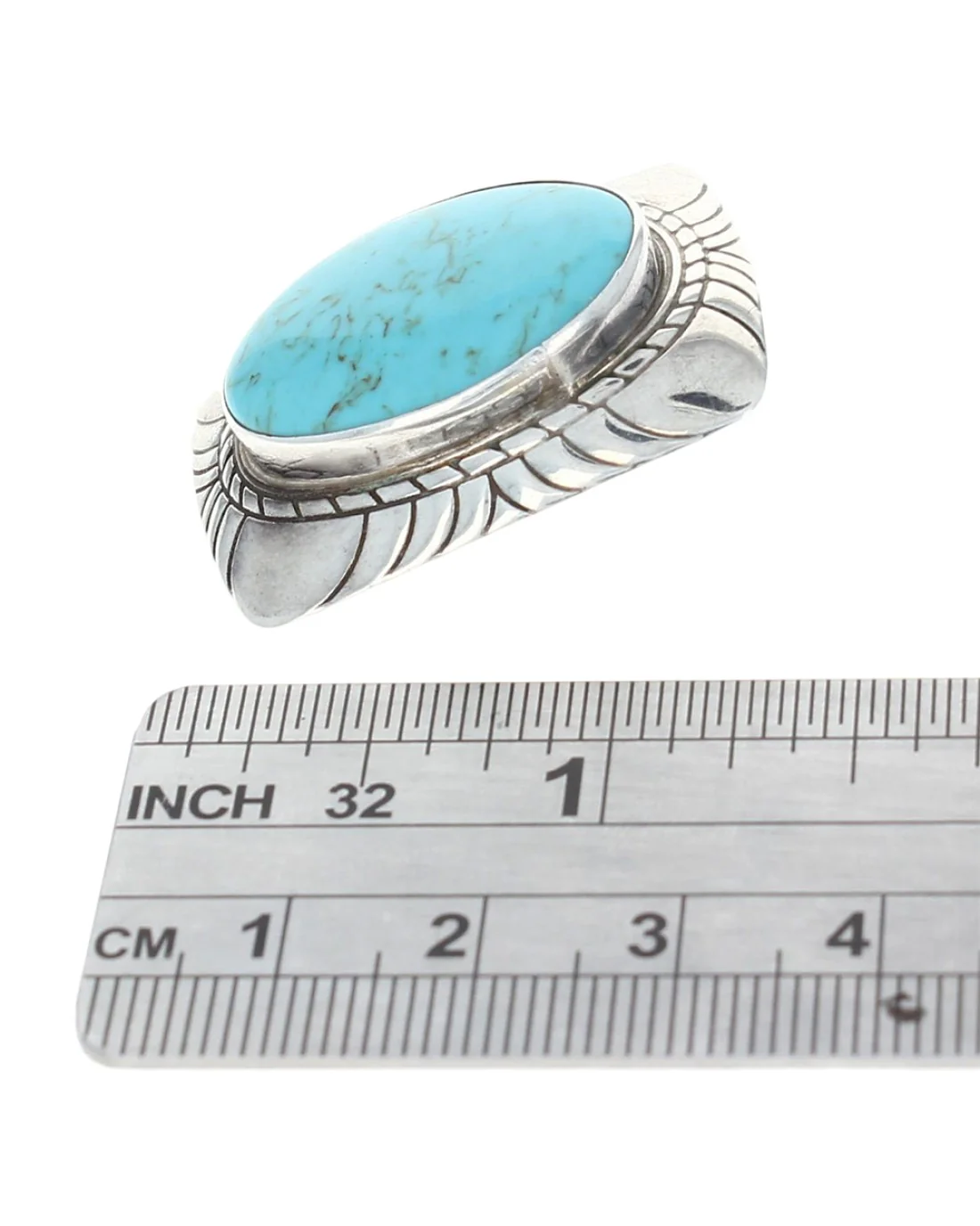 Navajo Sterling Silver Turquoise Earrings - Image 3