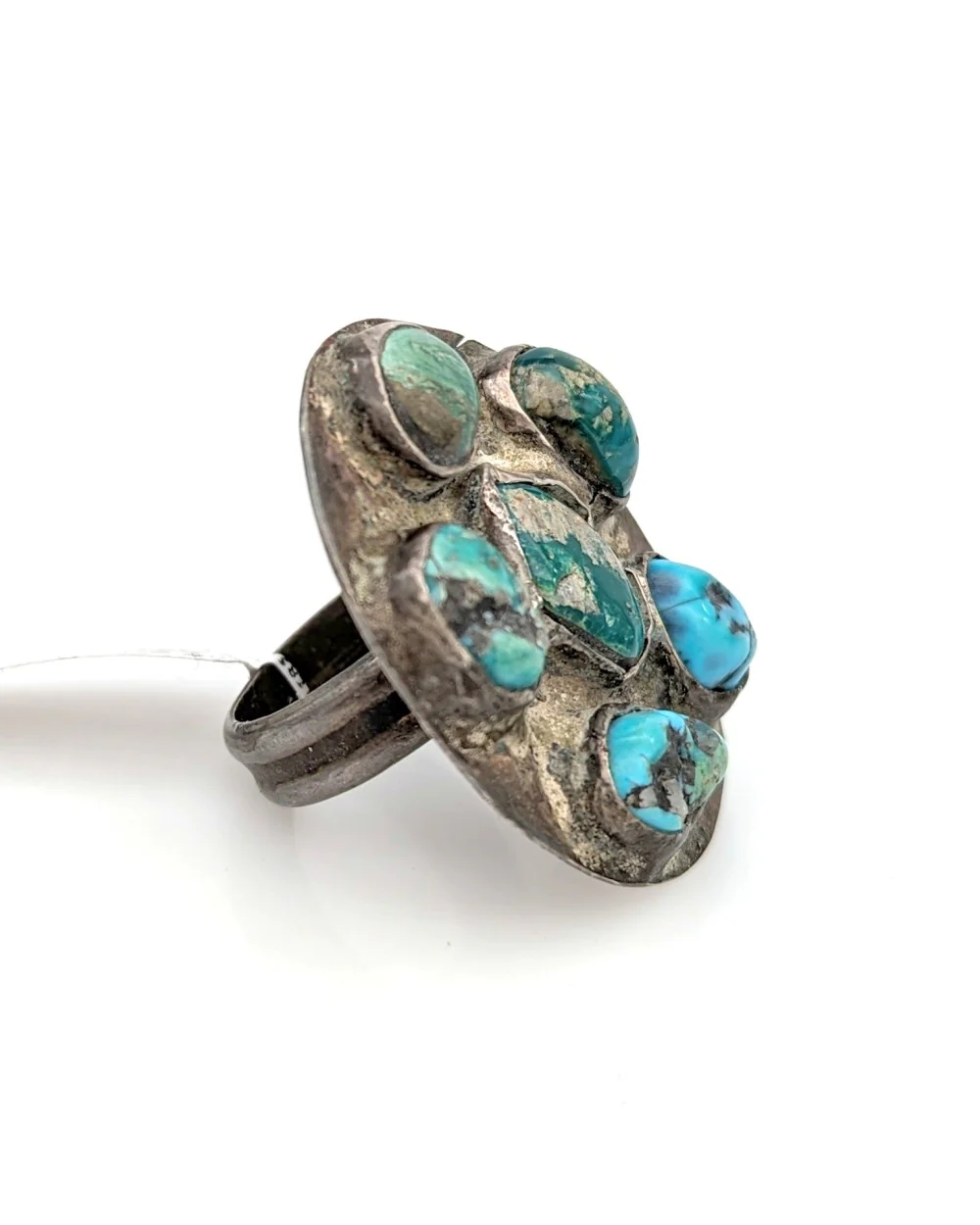 Navajo Sterling Silver & Turquoise Ring - Image 2