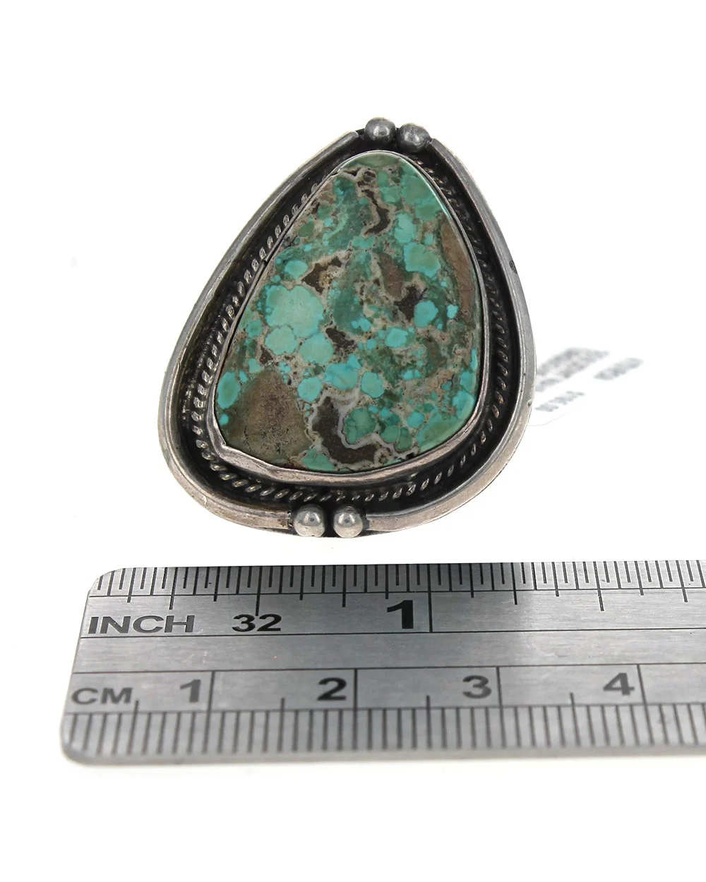 Navajo Sterling Silver & Turquoise Ring - Image 3