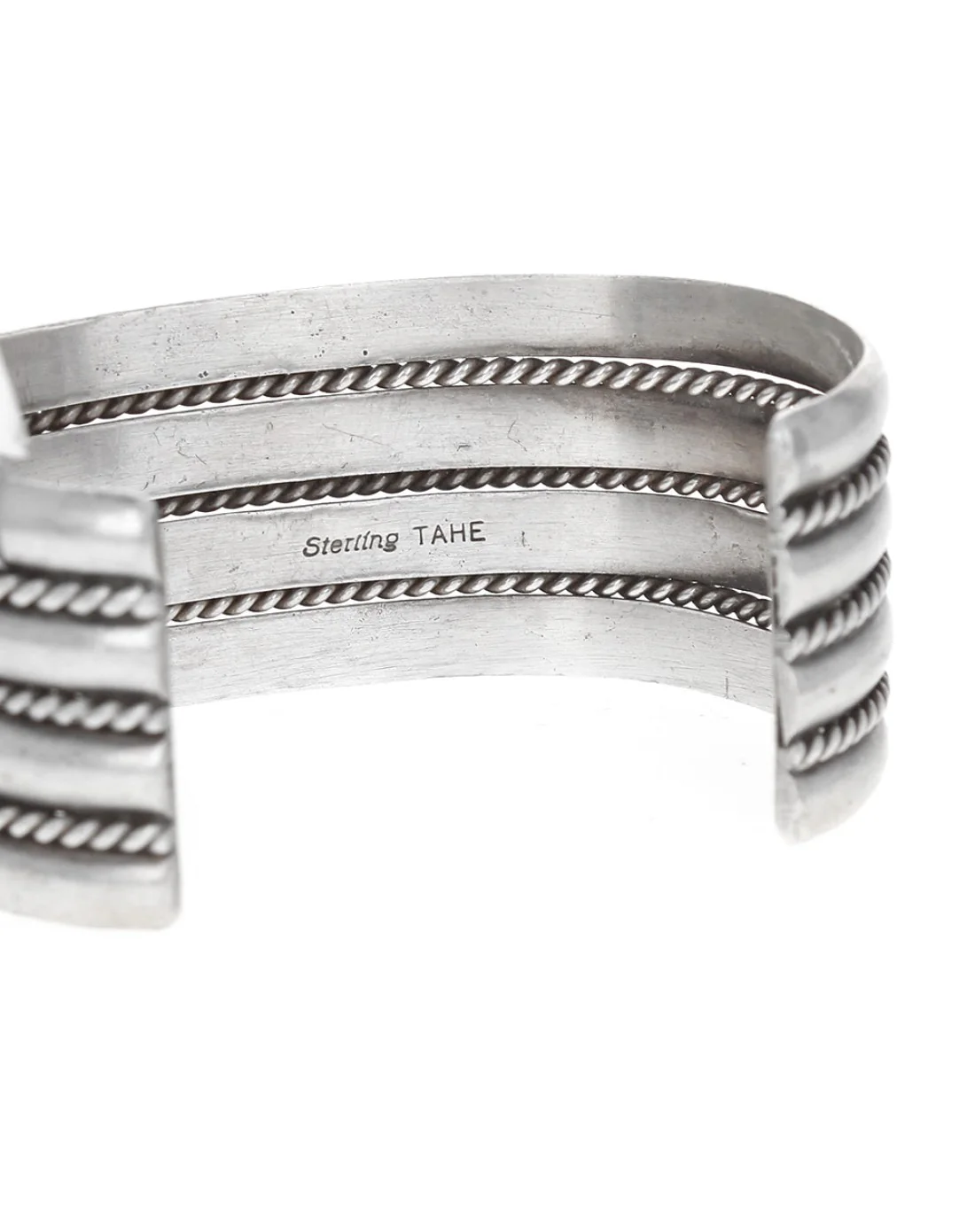 Navajo Tahe Sterling Silver Cuff Bracelet - Image 2