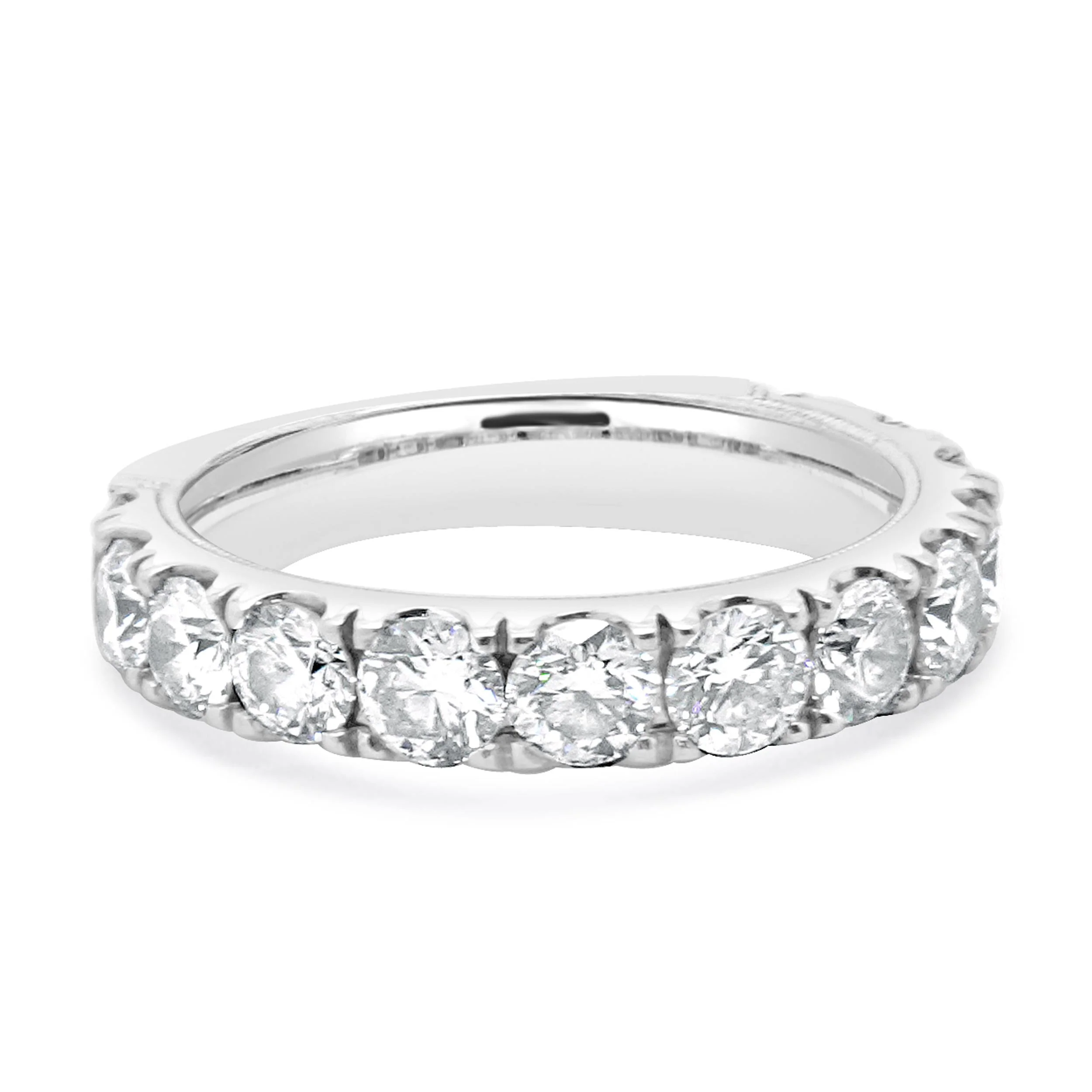 Neil Lane 14 Karat White Gold Diamond Semi Eternity Band