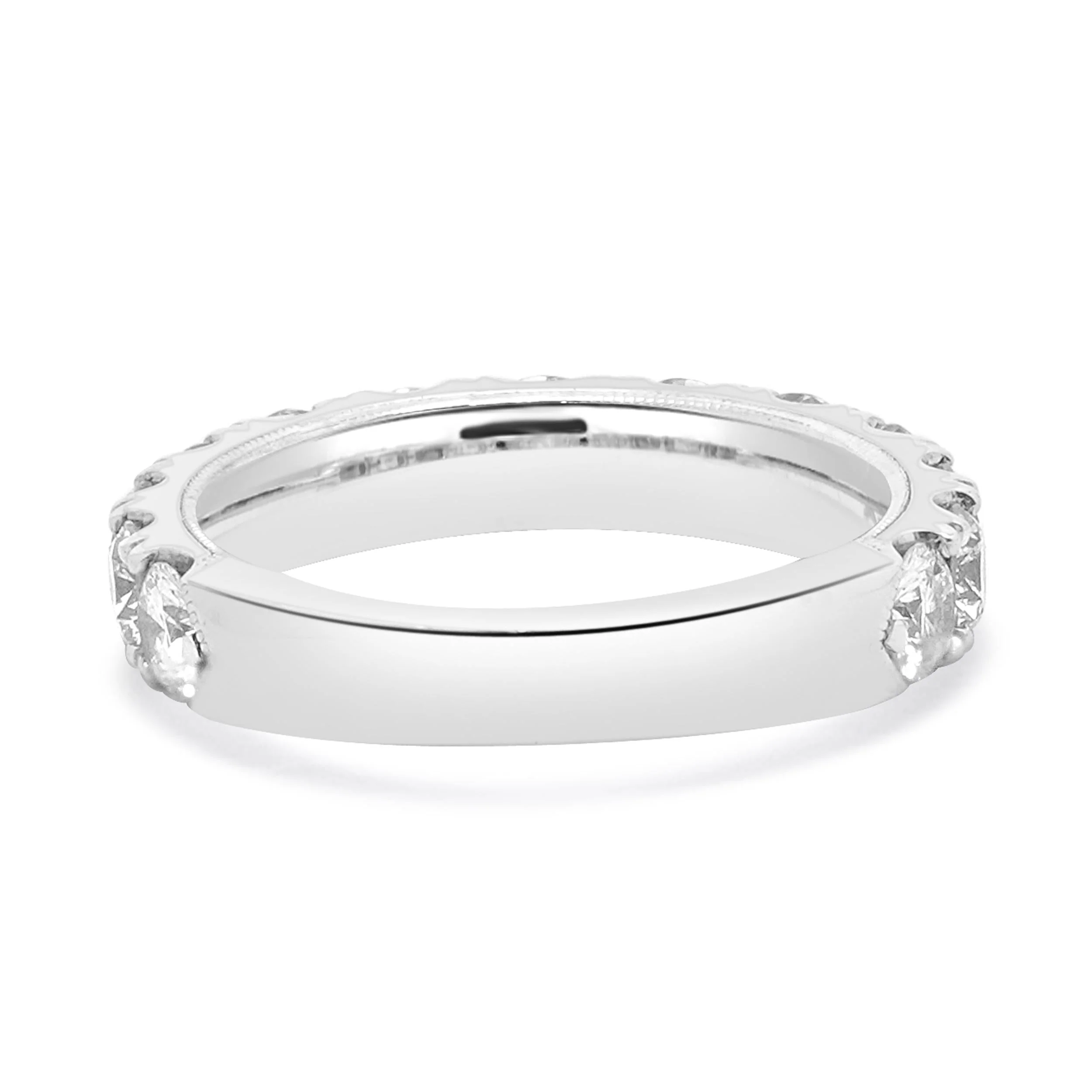 Neil Lane 14 Karat White Gold Diamond Semi Eternity Band - Image 4