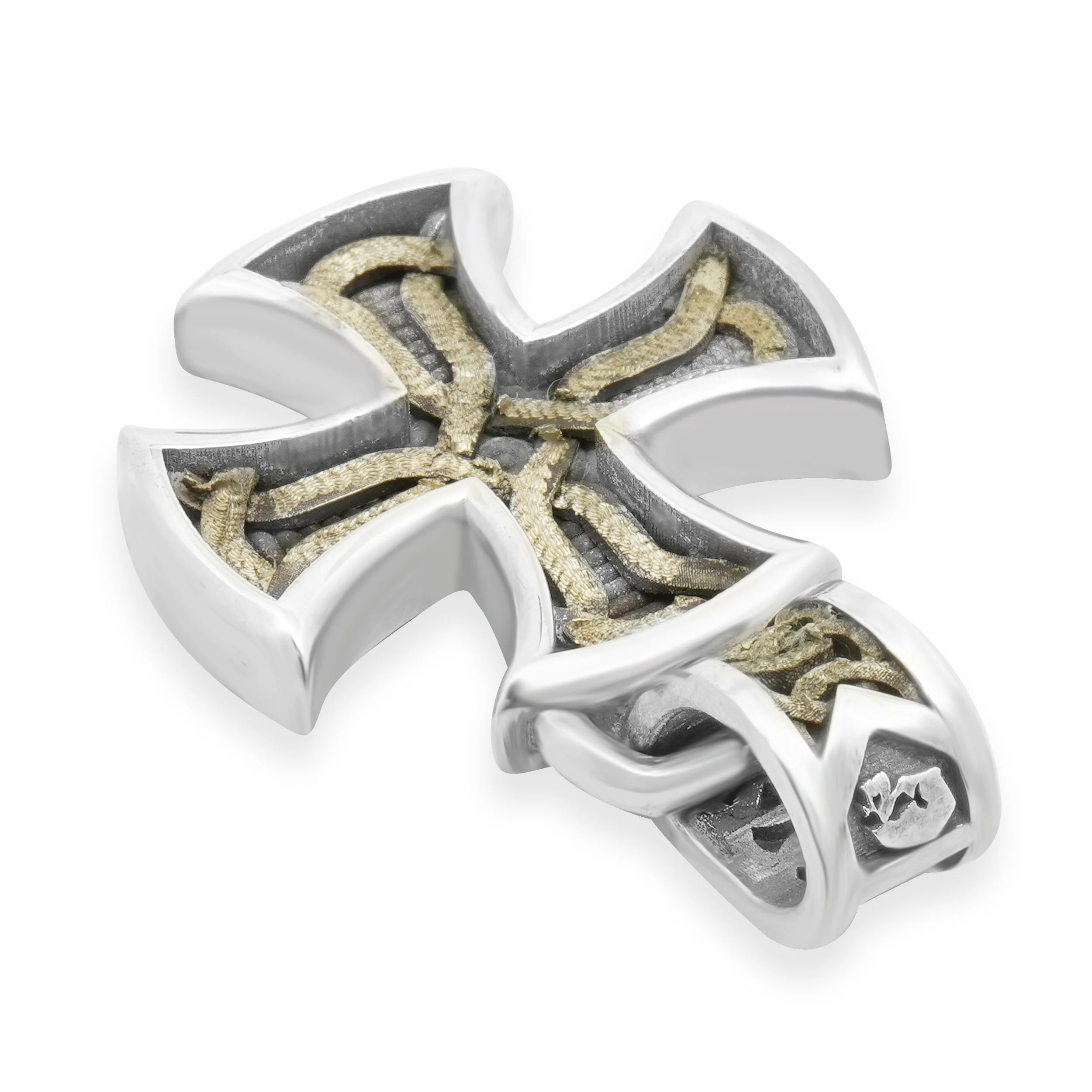 Nightrider Sterling Silver Cross Pendant - Image 4
