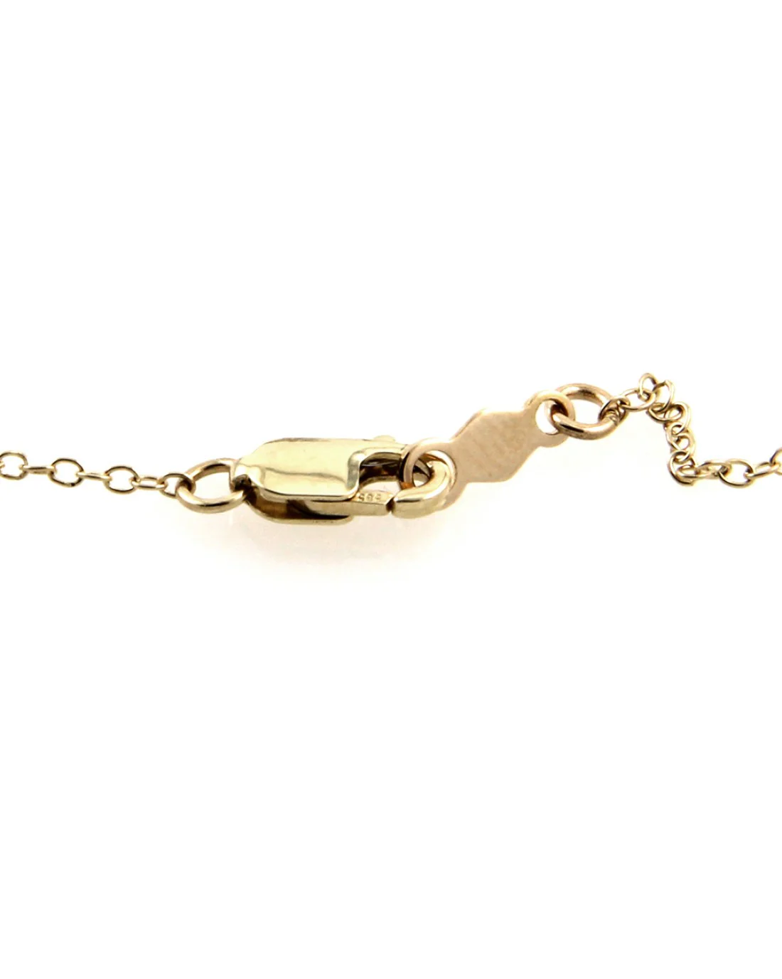 Nine Diamond Station Gold Necklace - Image 2
