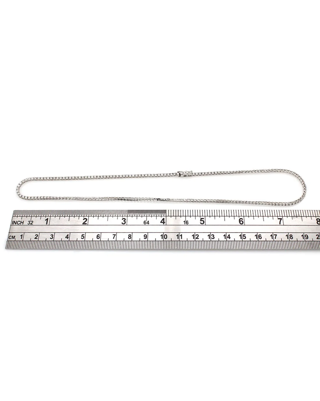 Norman Covan Diamond Inline Necklace in Gold - Image 3