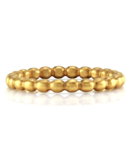 Norman Covan Scalloped Gold Eternity Band - Image 2