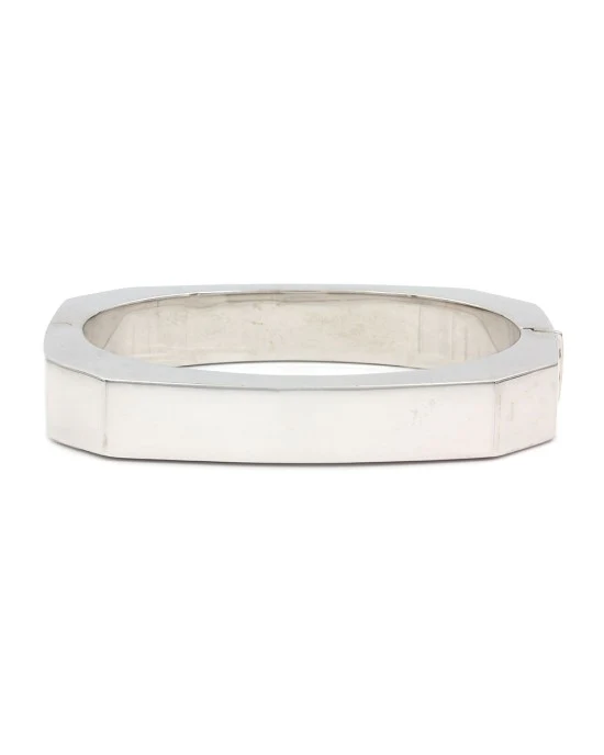 Octagonal Bangle Bracelet on Gold - Image 2