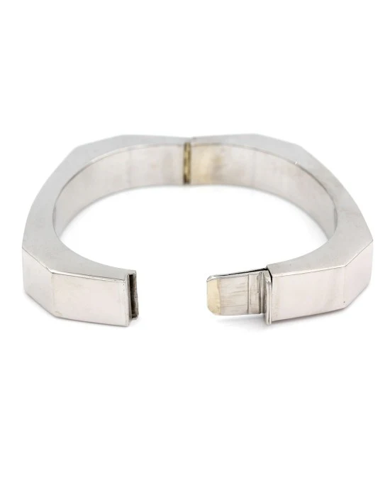 Octagonal Bangle Bracelet on Gold - Image 3