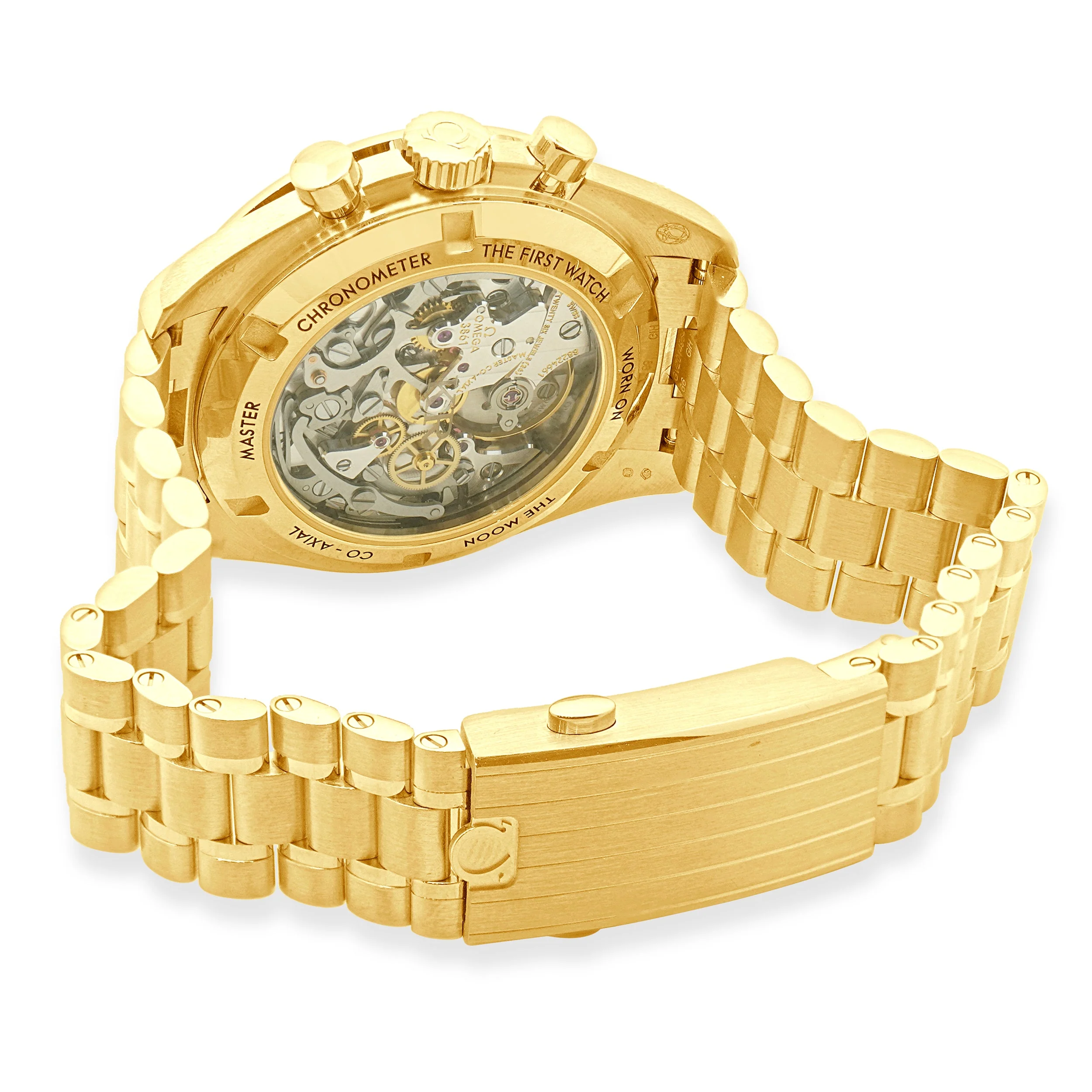 Omega 18 Karat Yellow Gold Speedmaster Moonwatch “Moonshine Gold” - Image 3