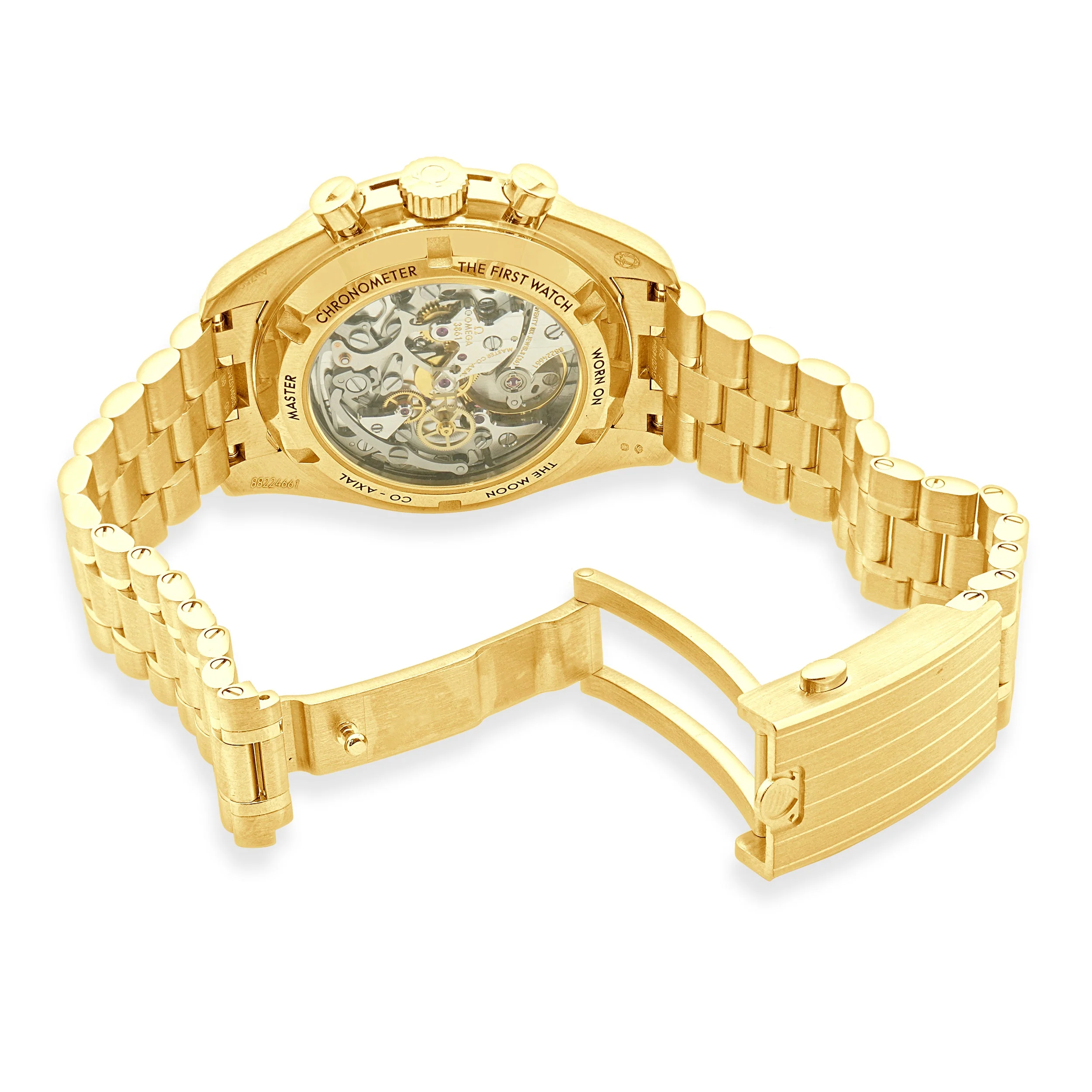 Omega 18 Karat Yellow Gold Speedmaster Moonwatch “Moonshine Gold” - Image 4